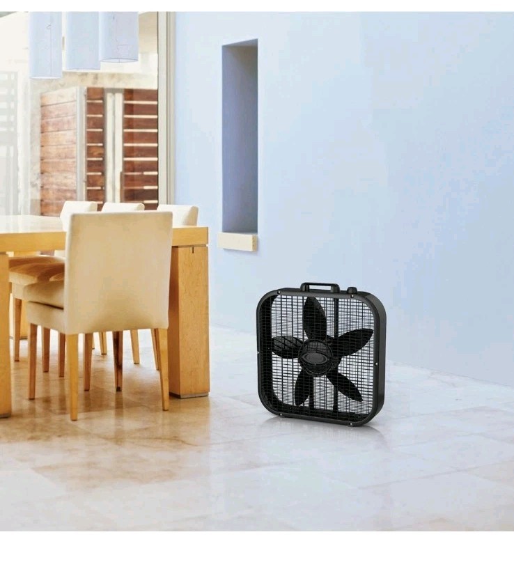 Lasko Cool Colors 20 Inch Box Fan B20401 Black New In Box gallery