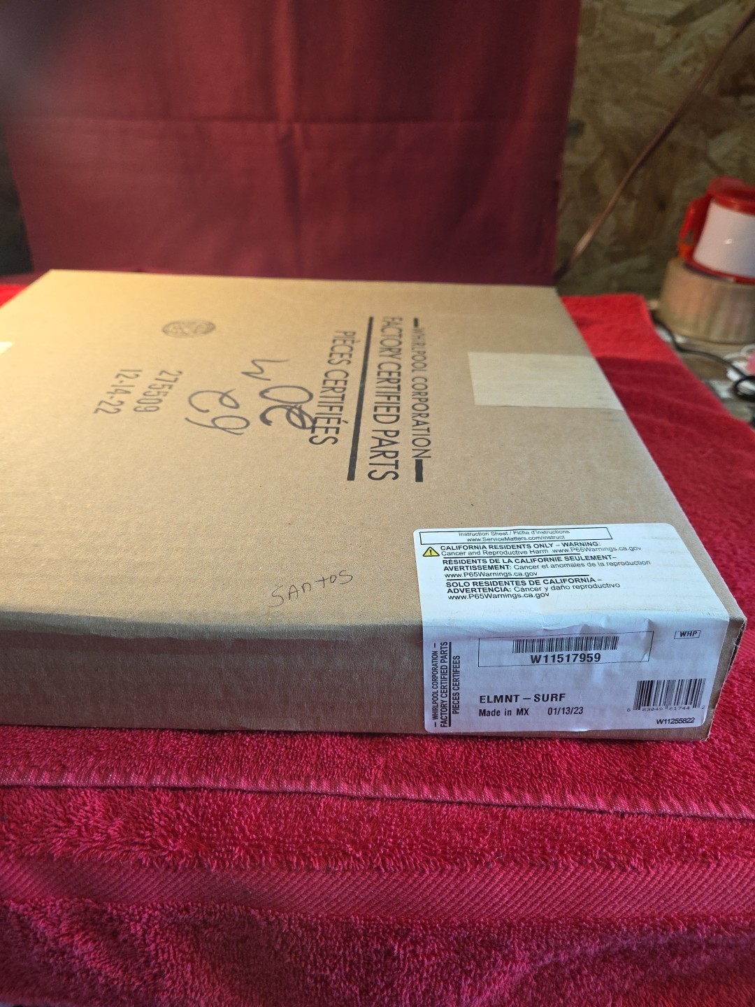 NEW OEM GENUINE Whirlpool Range Dual Radiant Element W10275048 / W11517959 gallery