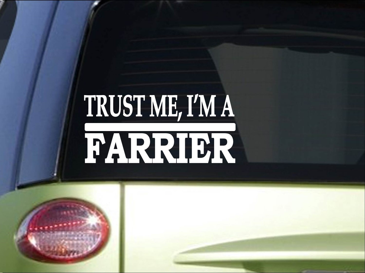 Trust me Farrier *H533* 8 inch Sticker decal horse horseshoe saddle bridle bit gallery