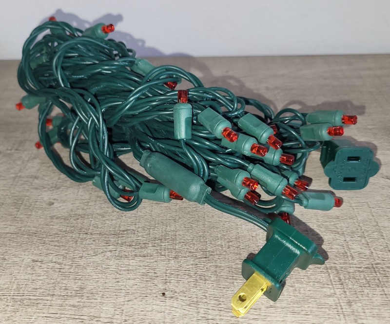 SOLID RED LED 24' 5mm Christmas Holiday 50 Lights Commercial Industrial Outdoor gallery
