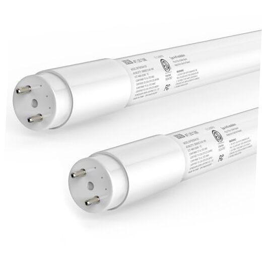 Fluorescent Light Bulbs 48 Inch, 14W (40W equiv.) 2450LM 5000K, 2 Pack 5000k