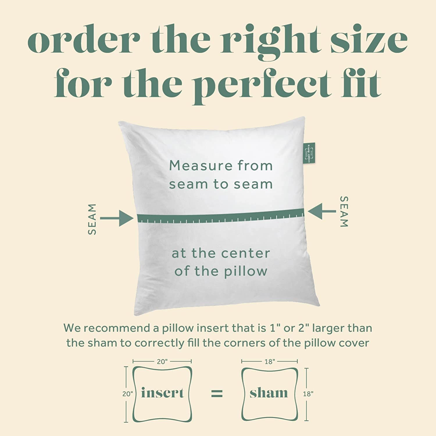 Throw Pillow Inserts 22x22 Set Of 2 Down Feather Fill 100% Cotton Square USA gallery