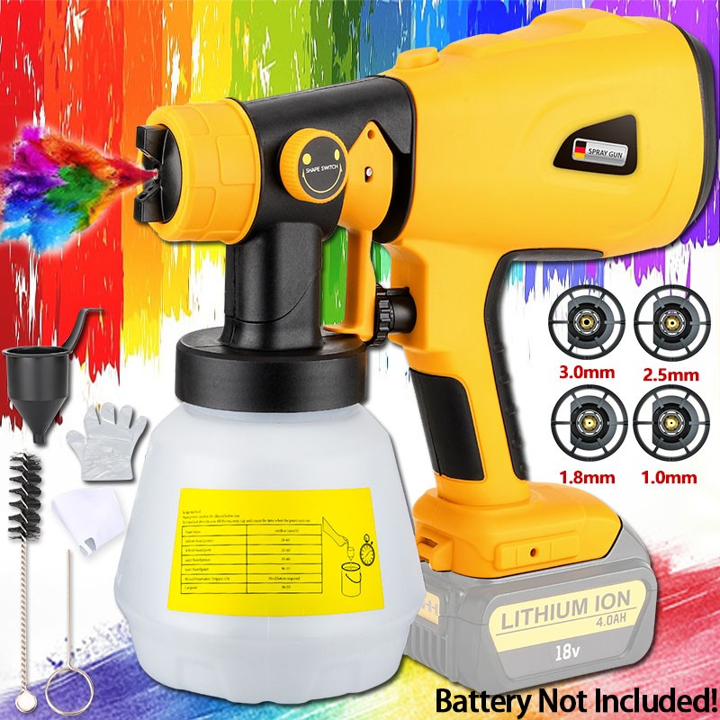 Electric Cordless Paint Airless Spray Gun For Dewalt 20V Battery Brushless Motor gallery