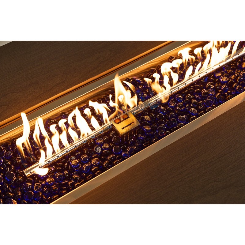 54" Rectangular Propane Fire Pit Table 50K BTU Low-Profile Modern Patio Heater gallery