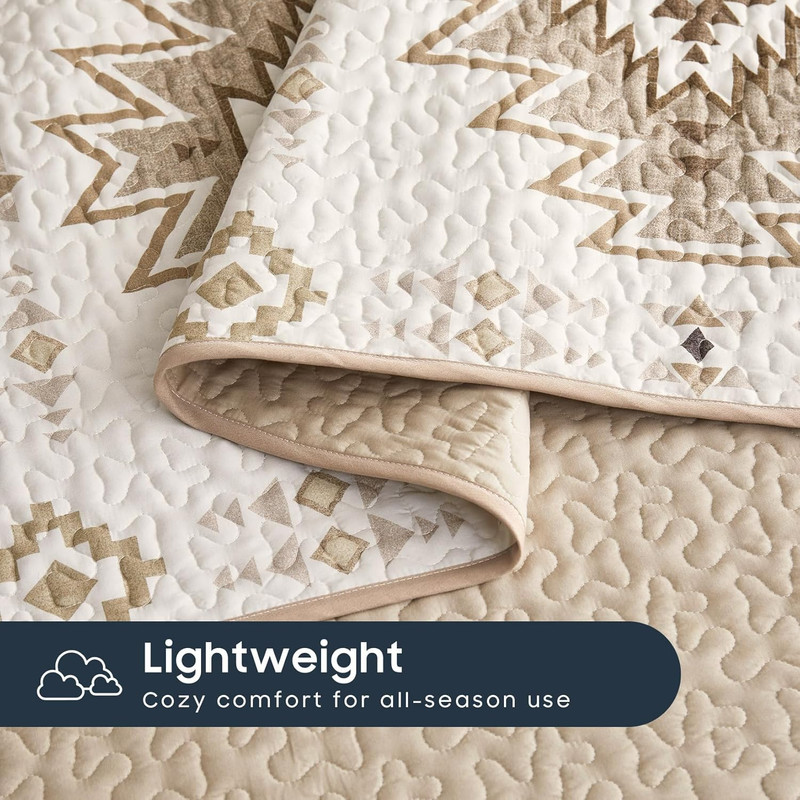 Rustic,Farmhouse Style/Aztec Geometric Patterned Bedspread Sets - GG Home gallery