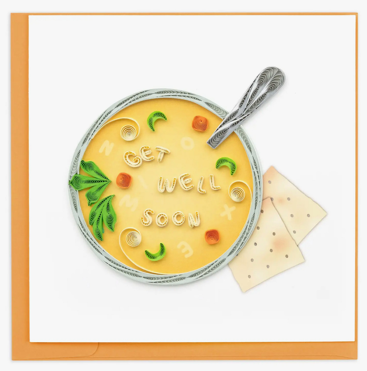 Quilling Card Quilled Get Well Soup Card Greeting Card gallery