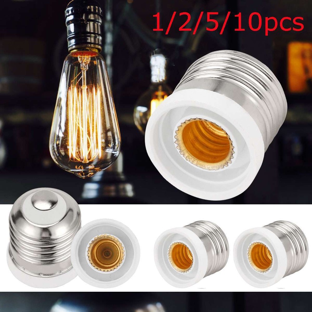 Light Bulb Socket Adapter Medium Base E27 to E12 Candelabra Screw Reducer