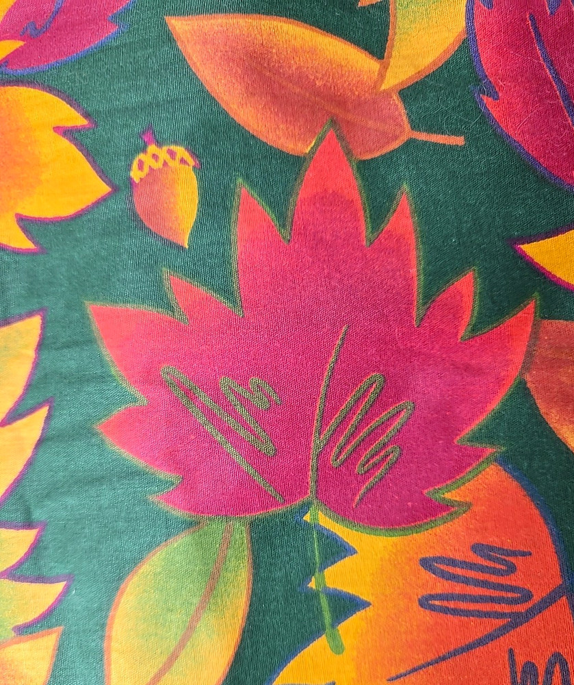 60"x103" Rectangular Tablecloth Leaf Acorn Design Heavyweight fabric
