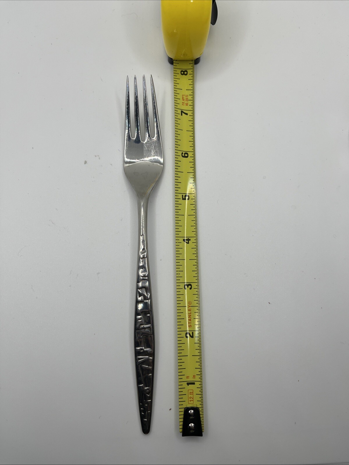 Lyon CORTEZ Aztec International Stainless Geometric Brutalist Fork MCM gallery