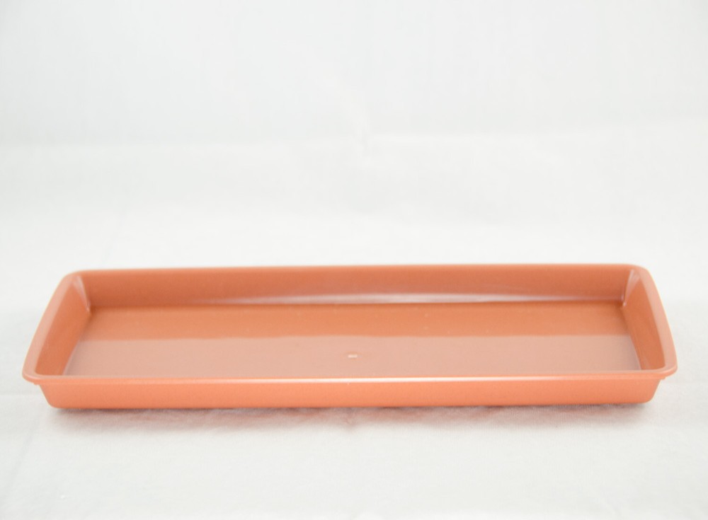 12" Japanese Narrow Rectangular Plastic Humidity Tray for Bonsai Tree & Plants