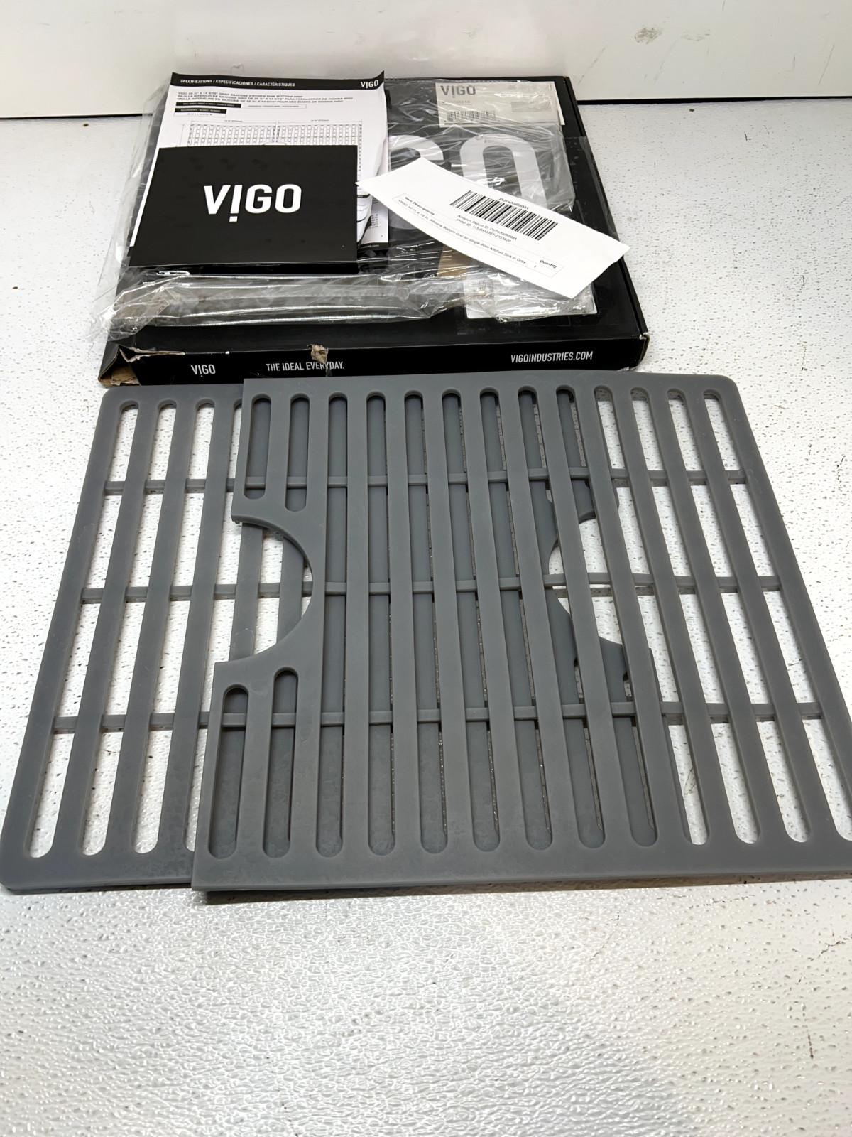 Vigo VGSG3318 Kitchen Sink Silicone Grid - Gray gallery