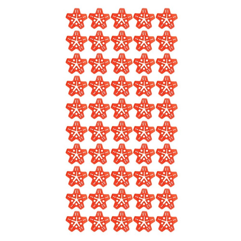 50pcs Tile Leveling System Clips Spacers for Floor Wall 1mm 1.5mm 2mm 2.5mm 3mm gallery