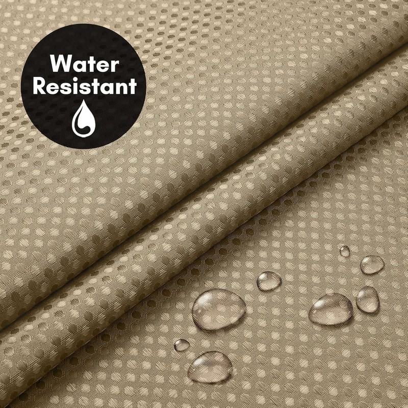 72x75 Hookless Waffle Pattern Shower Curtain - Water-Resistant Long Shower gallery
