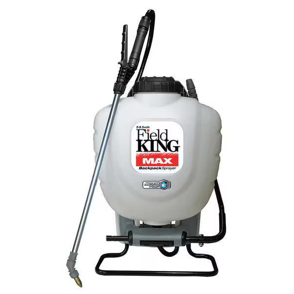 4 gal Backpack Sprayer, Poly, 50 in L Hose, 150 PSI, Fan/ Foaming Nozzle Spray gallery