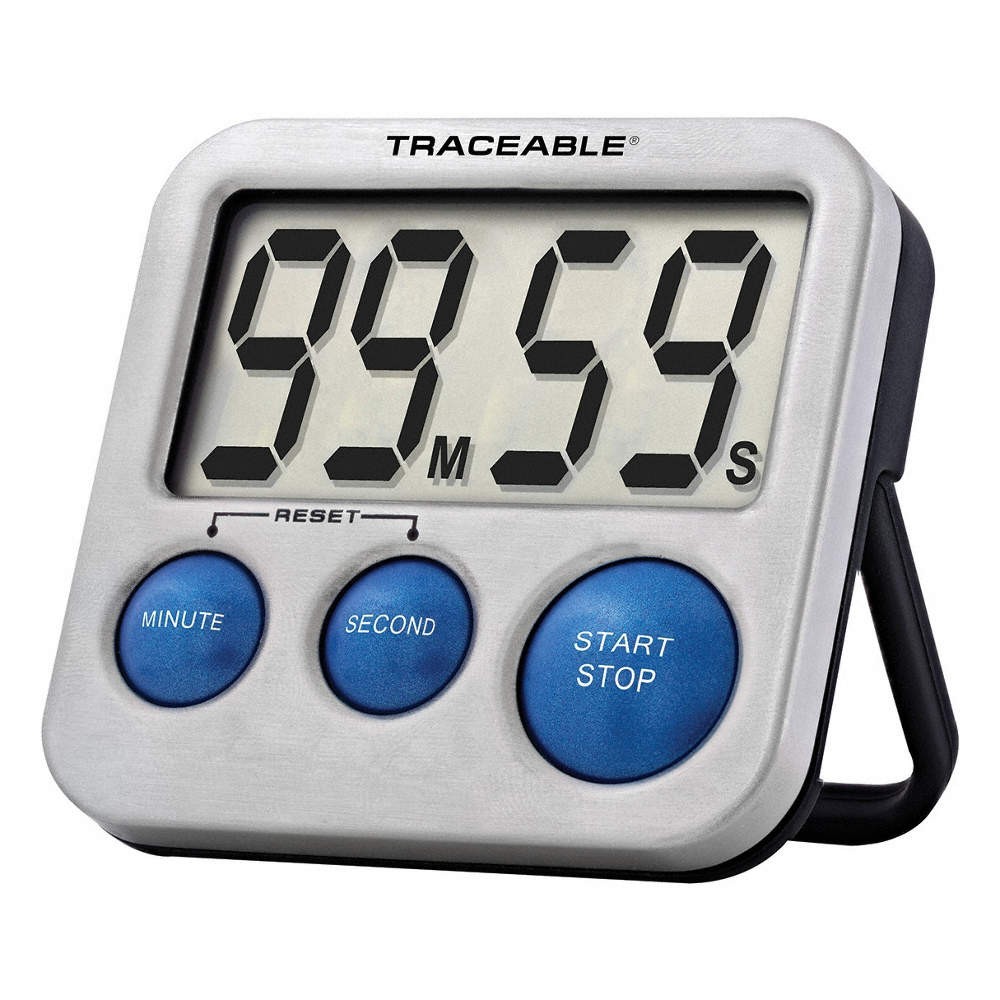 TRACEABLE Digital Timer, CountDown,CountUp, 100min 817L97 gallery
