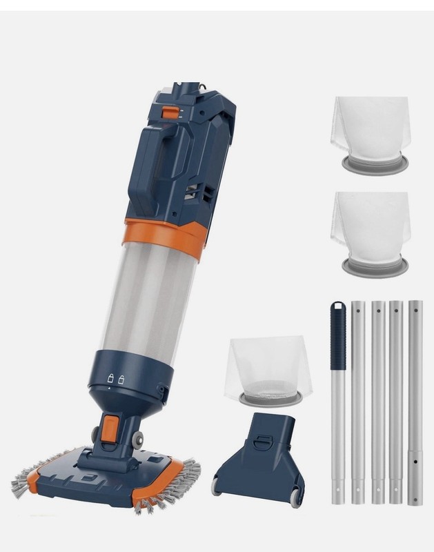 Cordless Pool Vacuum Powerful Suction 18.9 GPM, 100in Runtime, Ultra Fine Filter gallery
