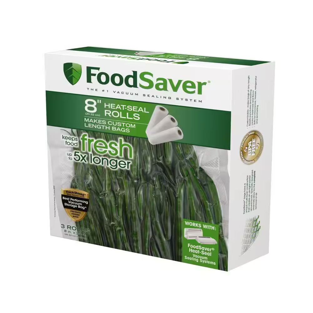 8 In. X 20 Ft. Vacuum Sealer Roll (Set of 3) gallery