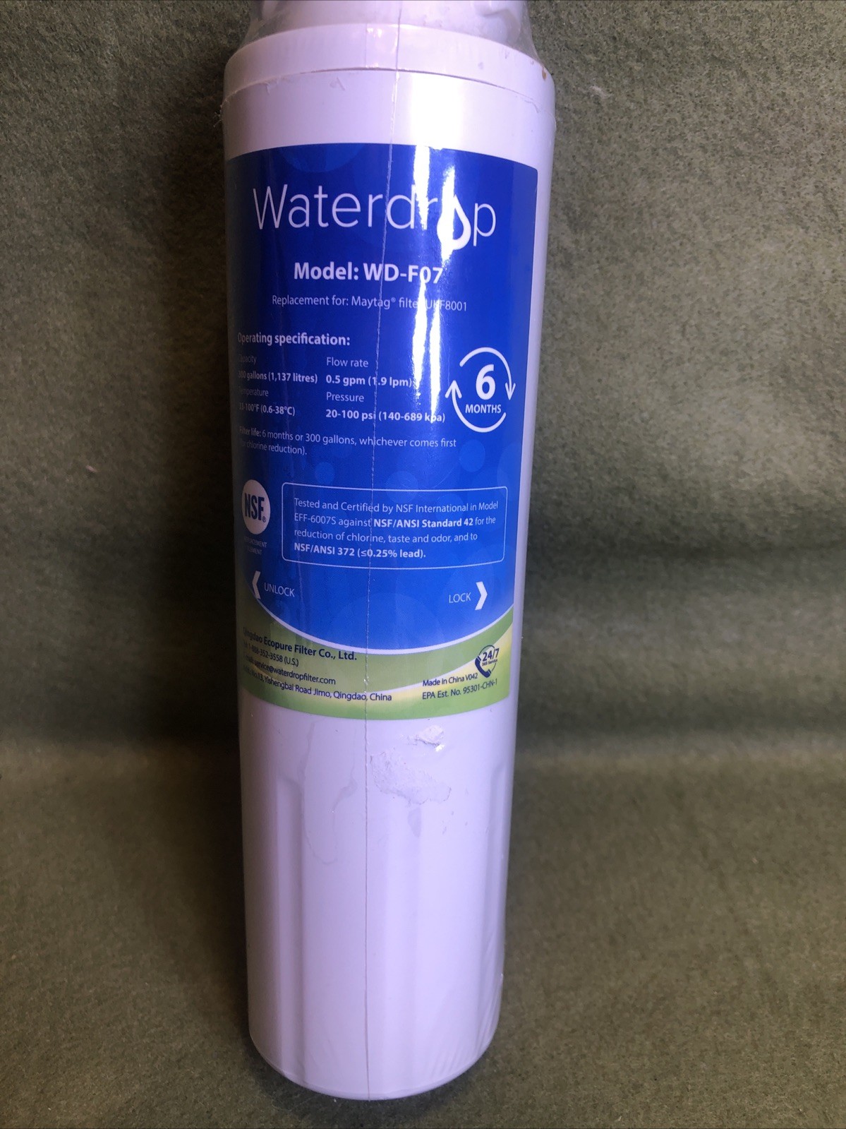 Waterdrop WD-F07 New Factory Sealed Replacement Model: WD-F07 gallery
