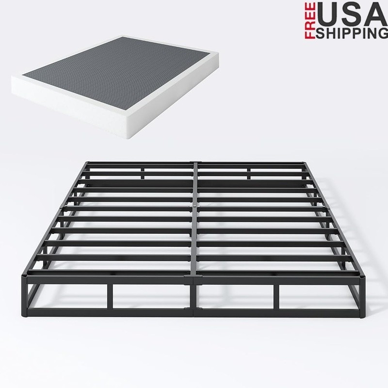 Heavy Duty Full Box Spring Squeak Resistant Easy Assembly Mattress Support Cover gallery
