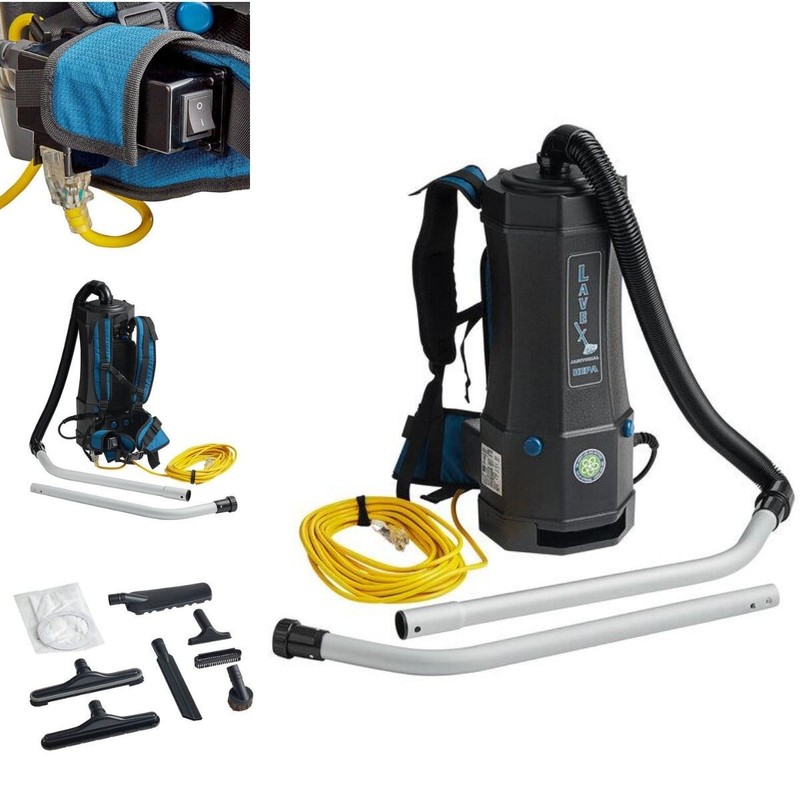 Backpack Vacuum w/ HEPA Filtration Commercial Cleaner Vac Include 8-pcs Tool Kit gallery