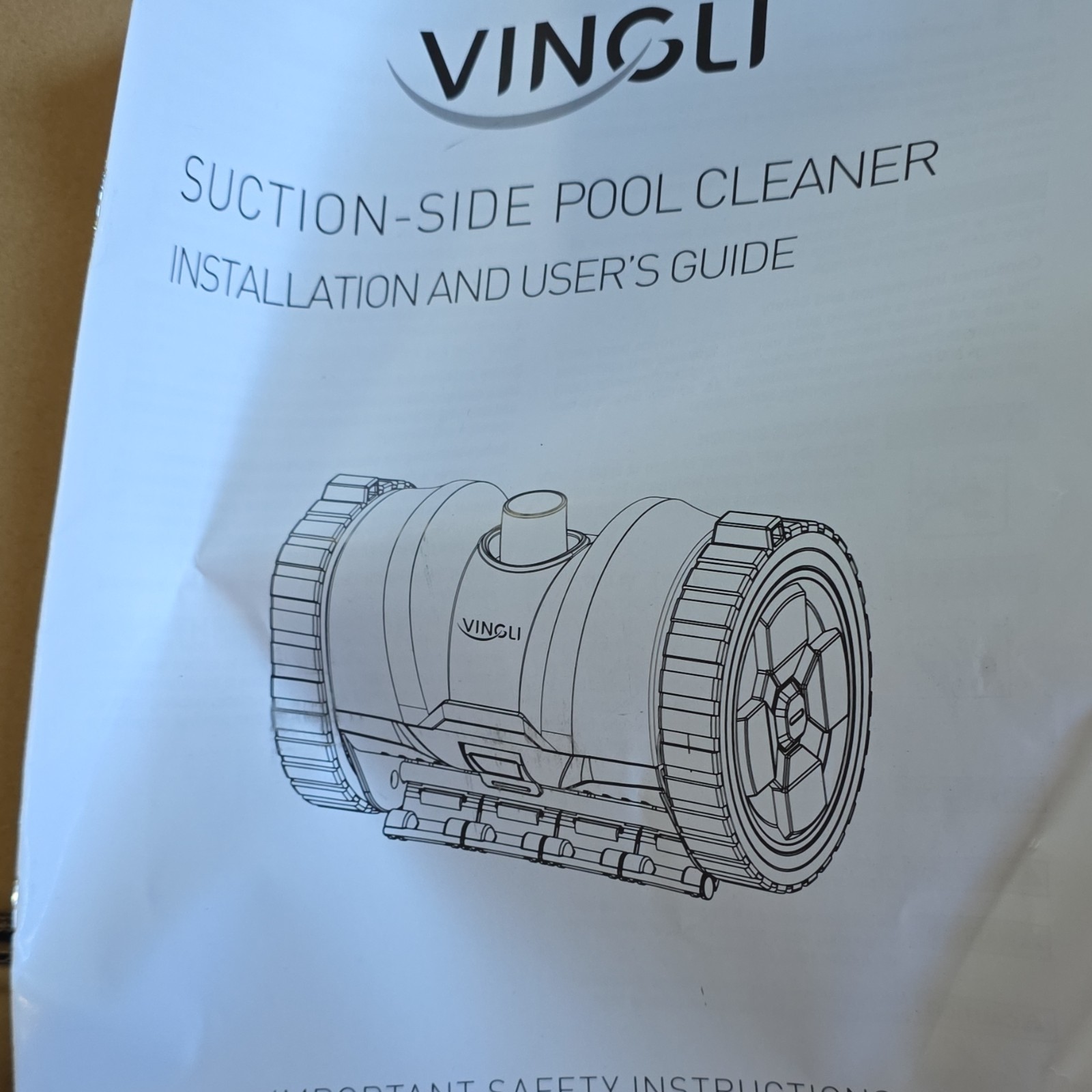 Vingli Suction-Side Pool Cleaner White by Vingli Manufacturer for Swimming Pools gallery
