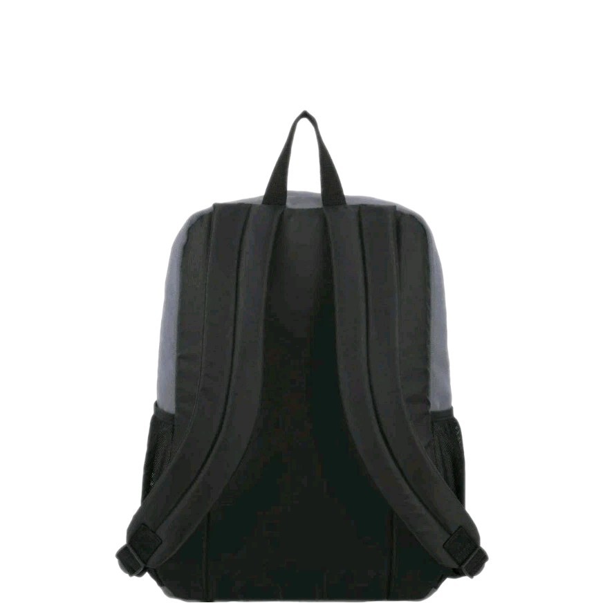 FUEL Grey and Black Polyester Backpack 2 Zippered Compartments 2
