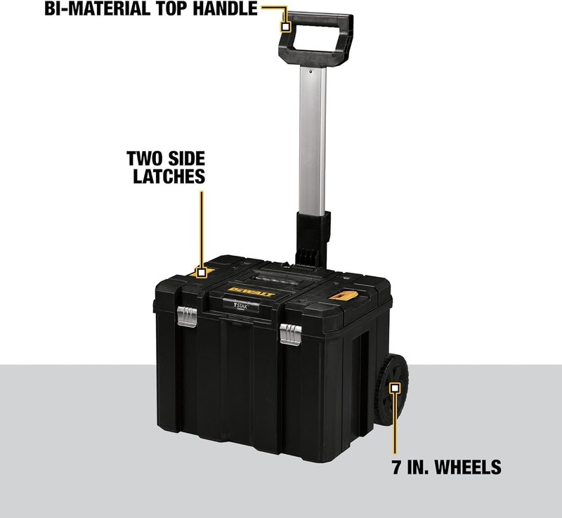 Tool Box with Wheels Modular, Large Rolling Tool Box with Telescopic Handle, Por gallery