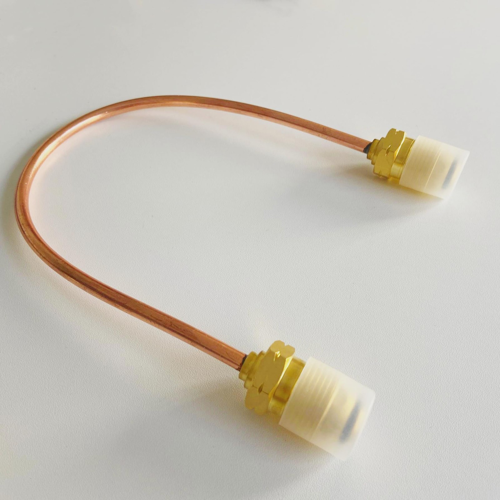 15 Inch High flow Copper Propane Gas Pigtail POL x POL 7/8" HEX gallery