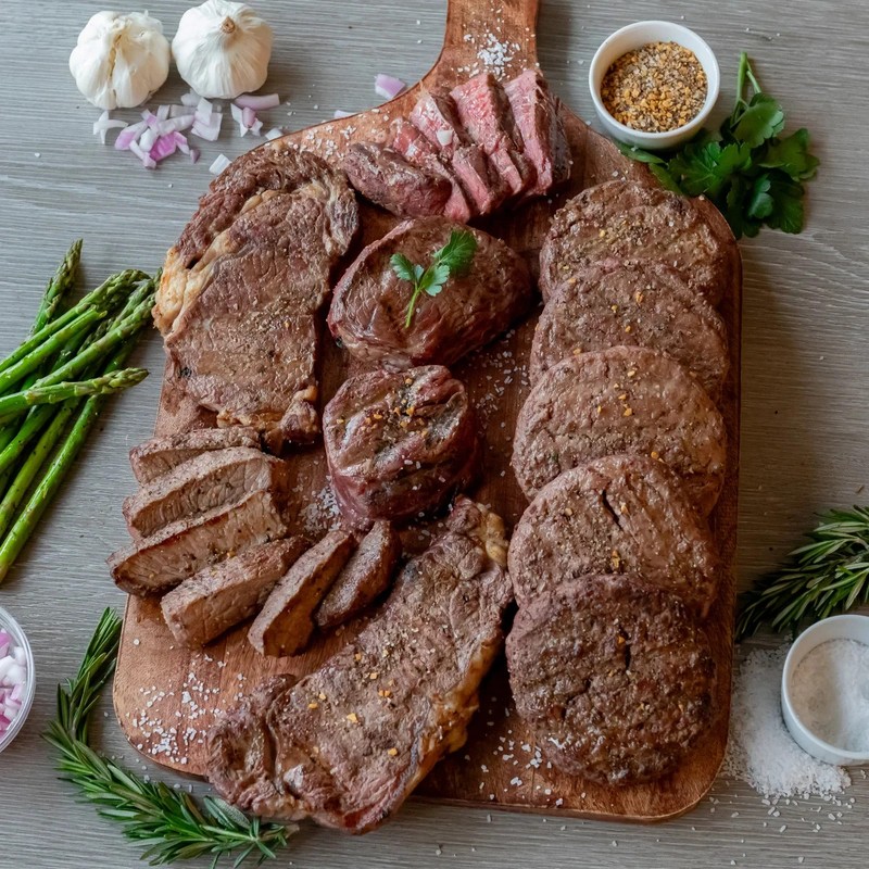 PREMIUM ANGUS BEEF Assortment USDA CHOICE 16-Packs 8 lbs Total Uncooked Frozen gallery