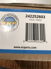 242252603 WATER VALVE