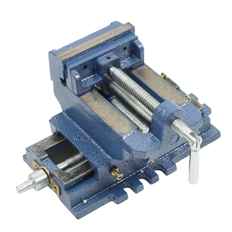 LABLT 4" Drill Press 2 Way X-Y Compound Vise Cross Slide Mill Milling Blue gallery