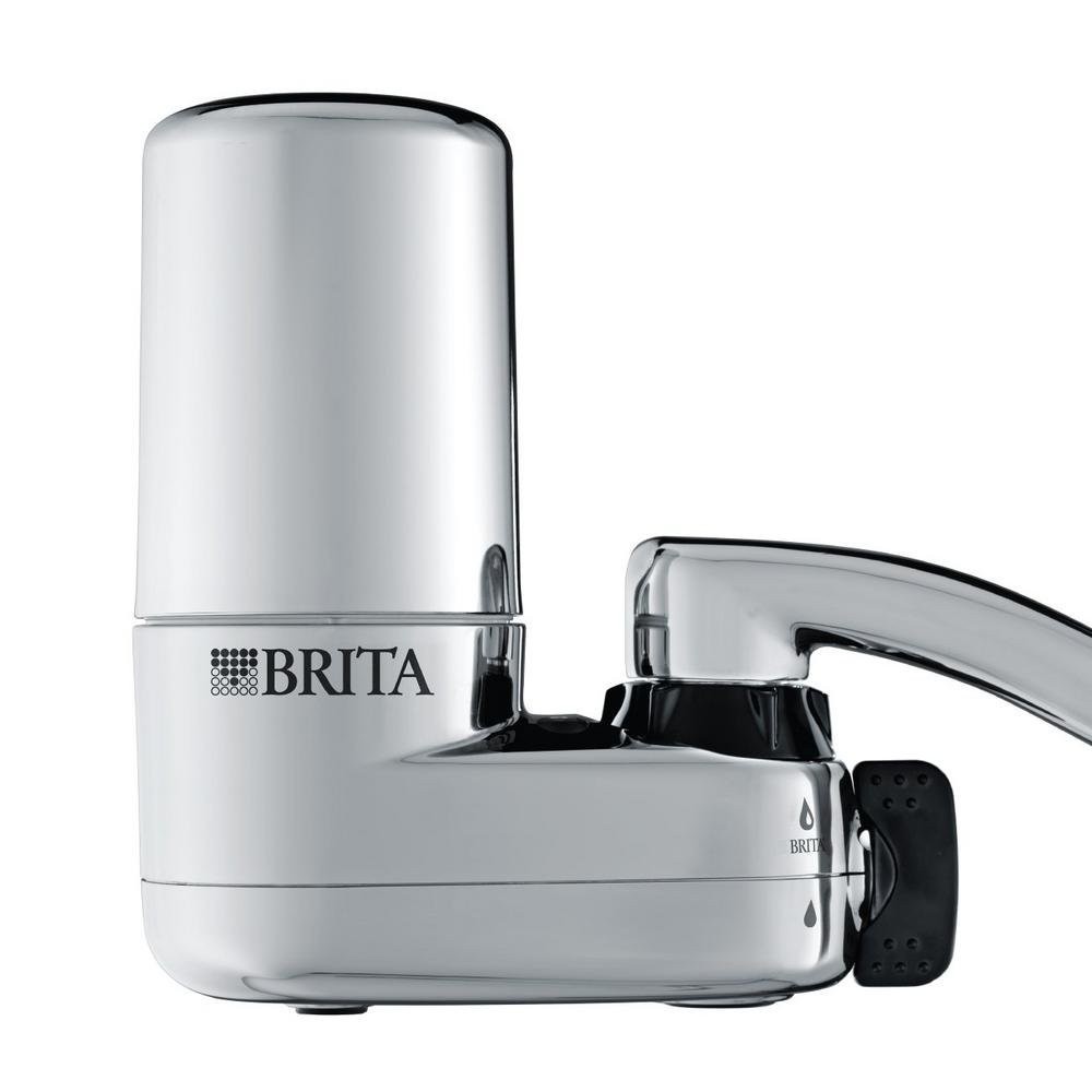 Brita Chrome Faucet Mount Water Filter System 100 Gallons Instant Filtration gallery