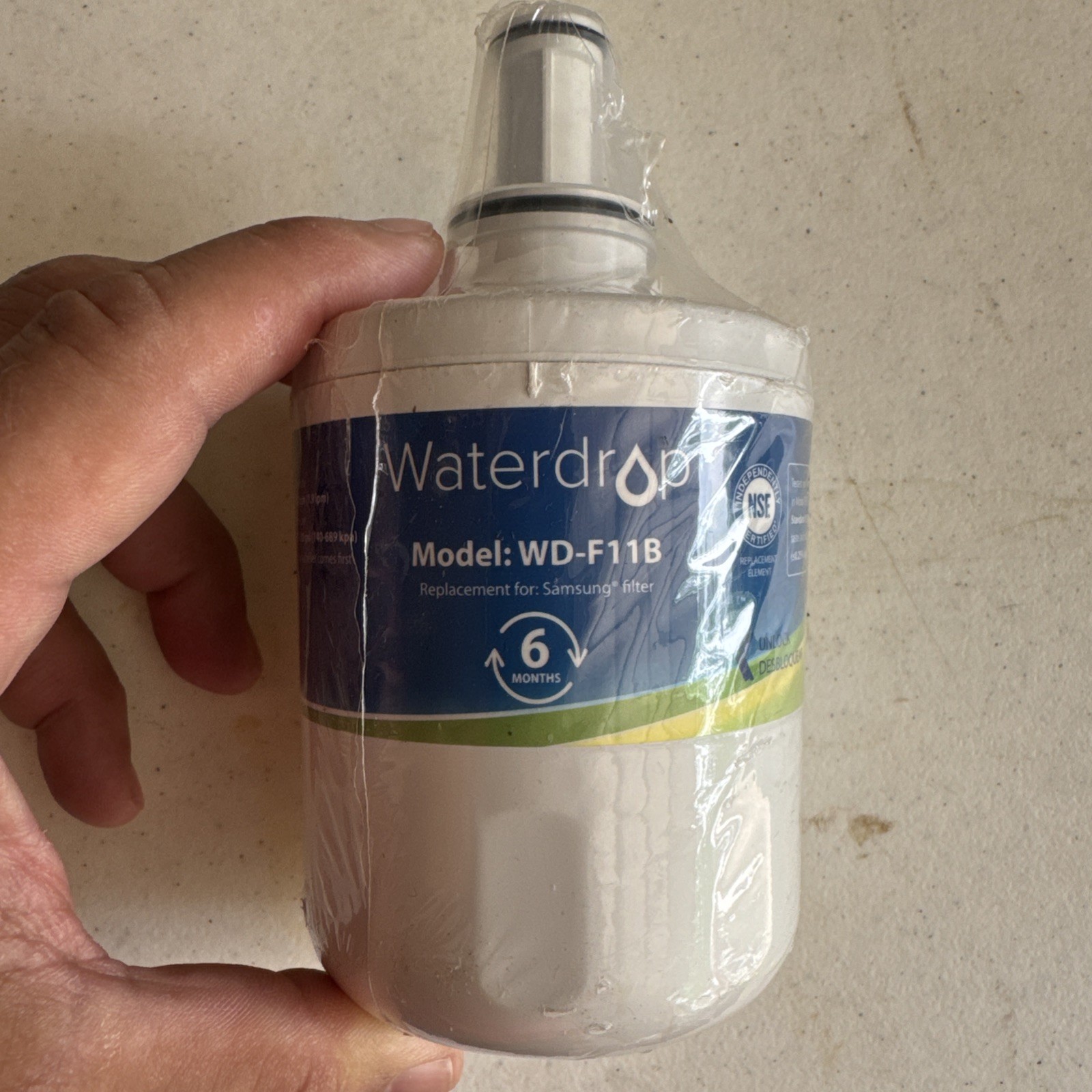 Water Filter Waterdrop Refrigerator WD-F11B Replacement 6 Months !New Sealed! gallery