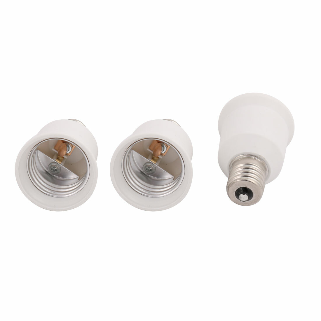 3 Pcs E17 to E26 LED Bulb Base Adapter Converter Light Socket Lamp Holder gallery