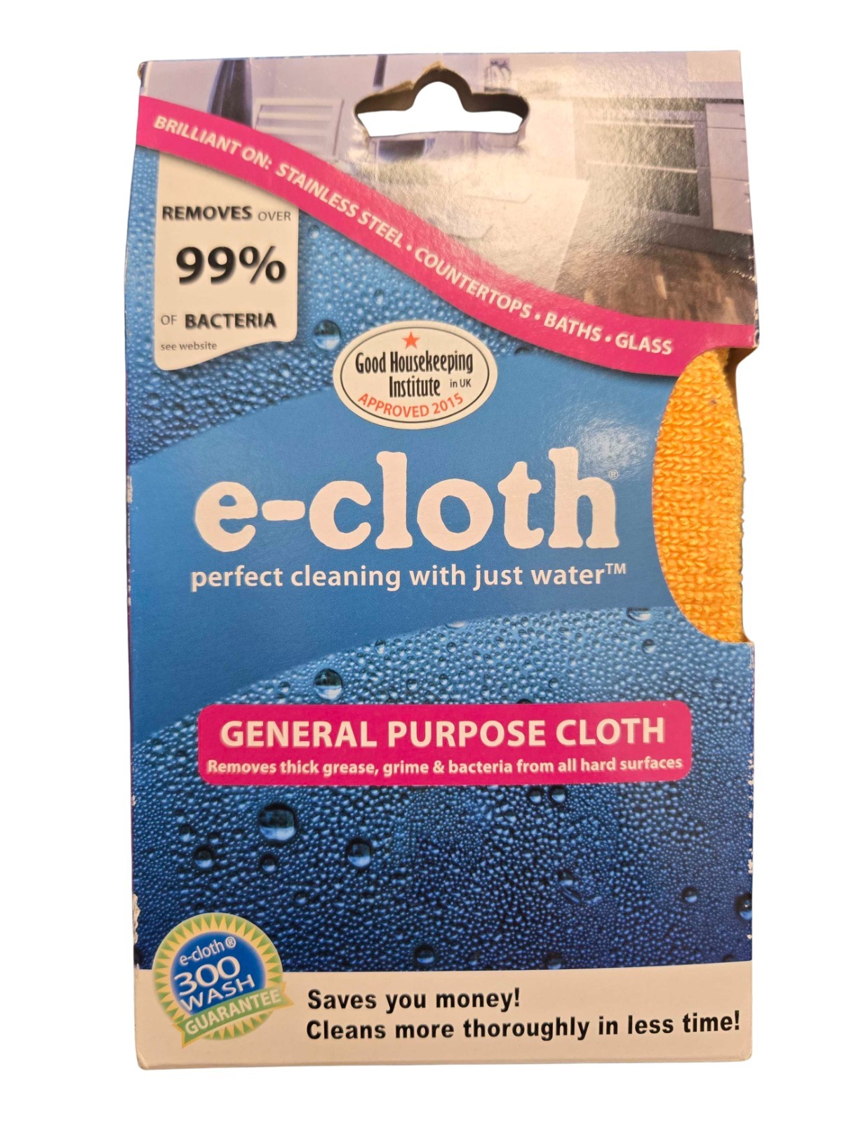 E-Cloth General Purpose Cloth Microfiber Chemical Free - 2 Cloths NEW gallery