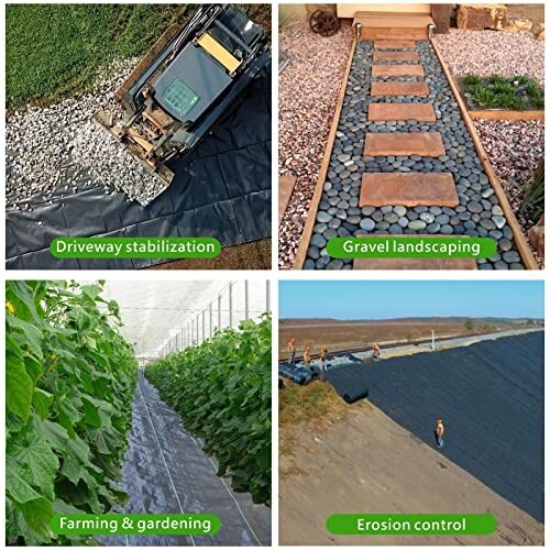 800lbs Grab Tensile Strength Geotextile Fabric,，Weed Barrier Landscape Fabric gallery
