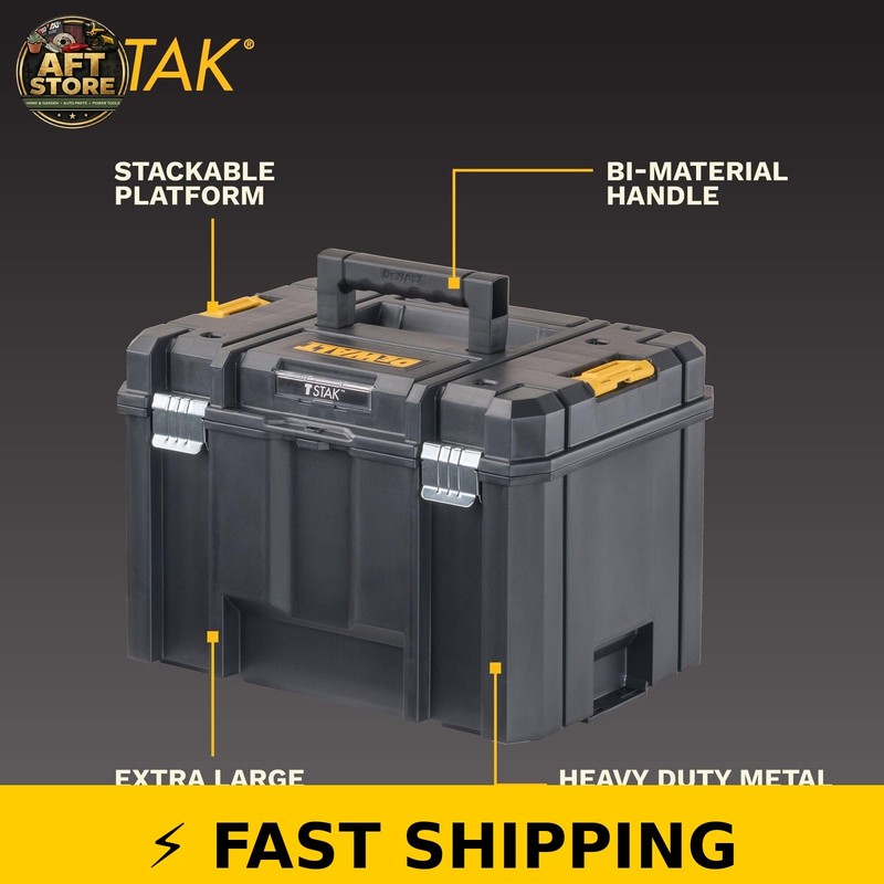 DEWALT TSTAK Tool Box - Extra Large with Removable Tray gallery