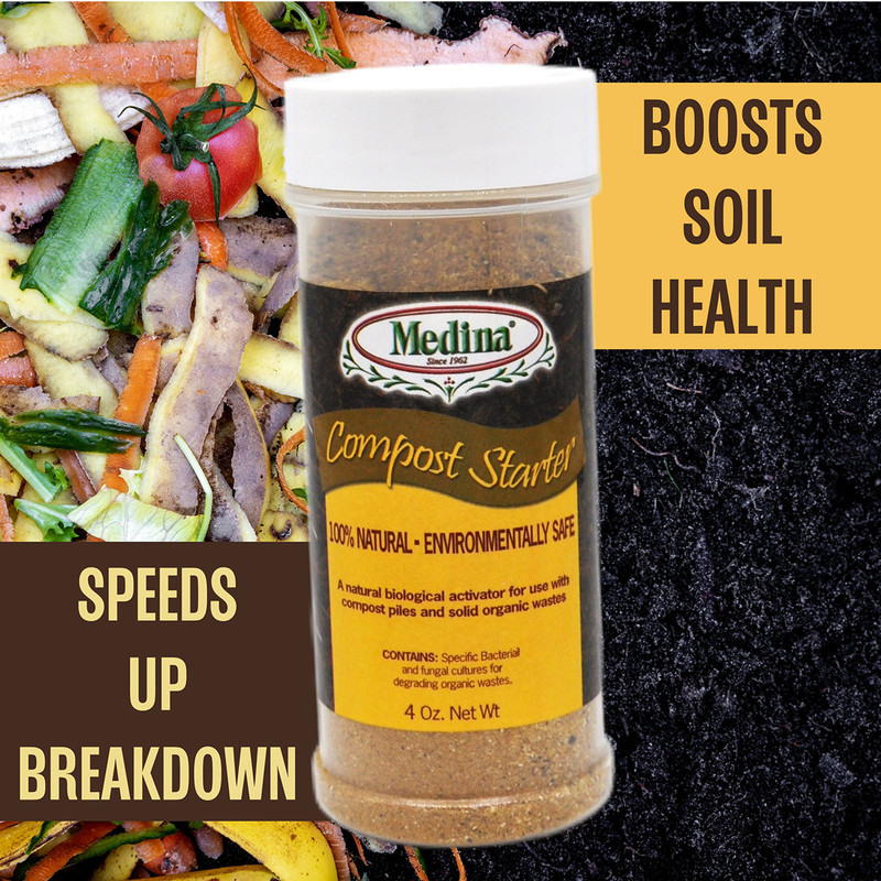 Compost Starter Natural Microbial Blend 4 oz Bottle by Medina gallery