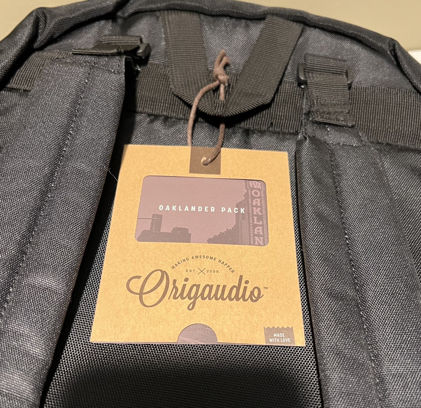 NEW Origaudio Oaklander Pack Backpack Black 3