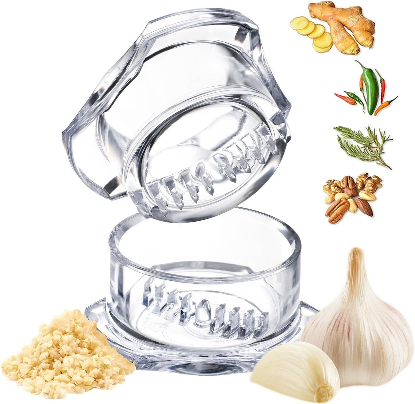 Nextrend Garlic Twister 4th Gen – Mincer & Press in One - Clear gallery