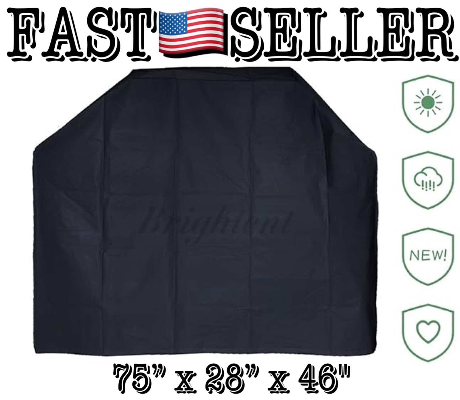 Waterproof Gas Barbecue Grill Protection Cover 75” x 28” x 46" gallery