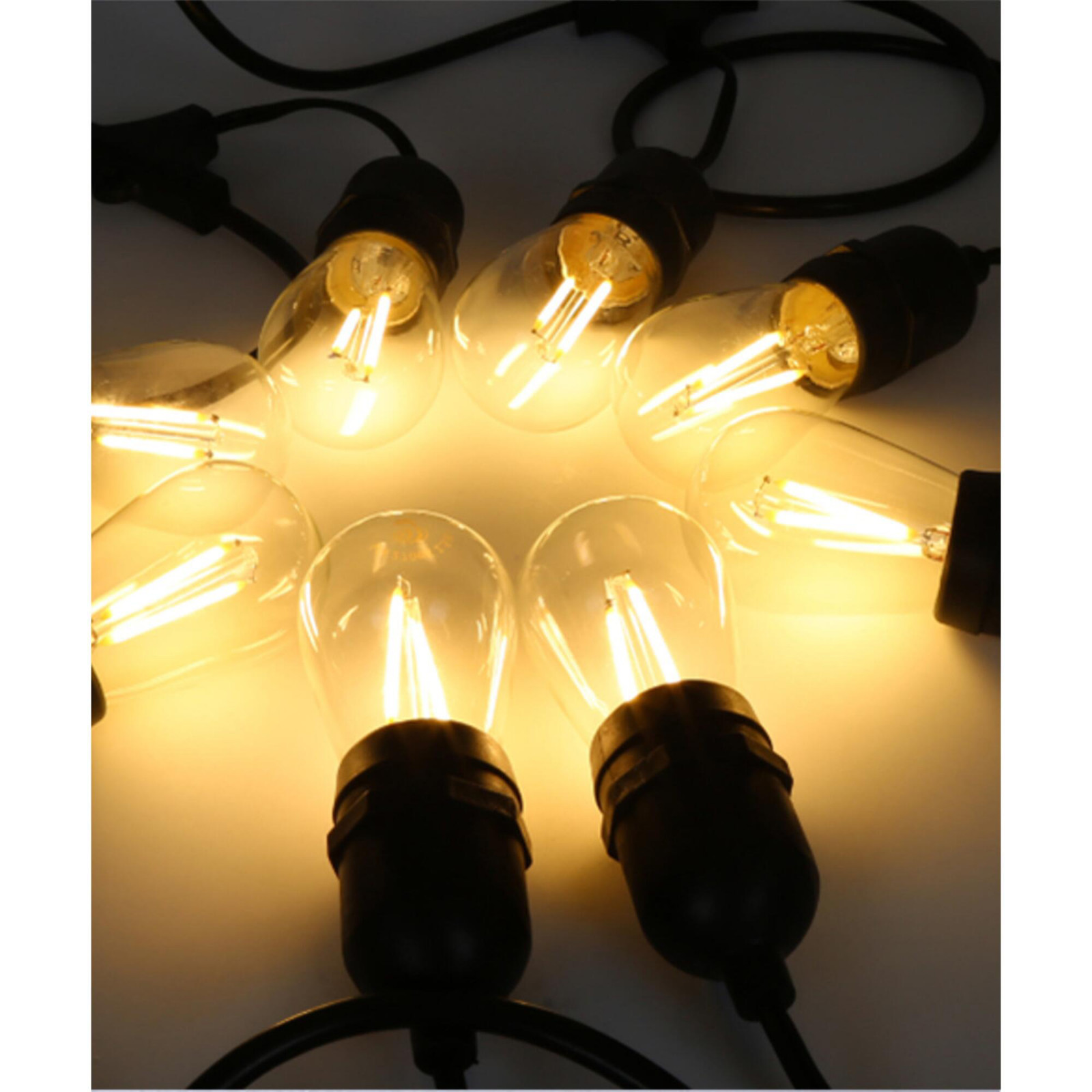 2W Clear S14 LED Bulbs Plastic Shatterproof For String Light Bulbs Replacement gallery