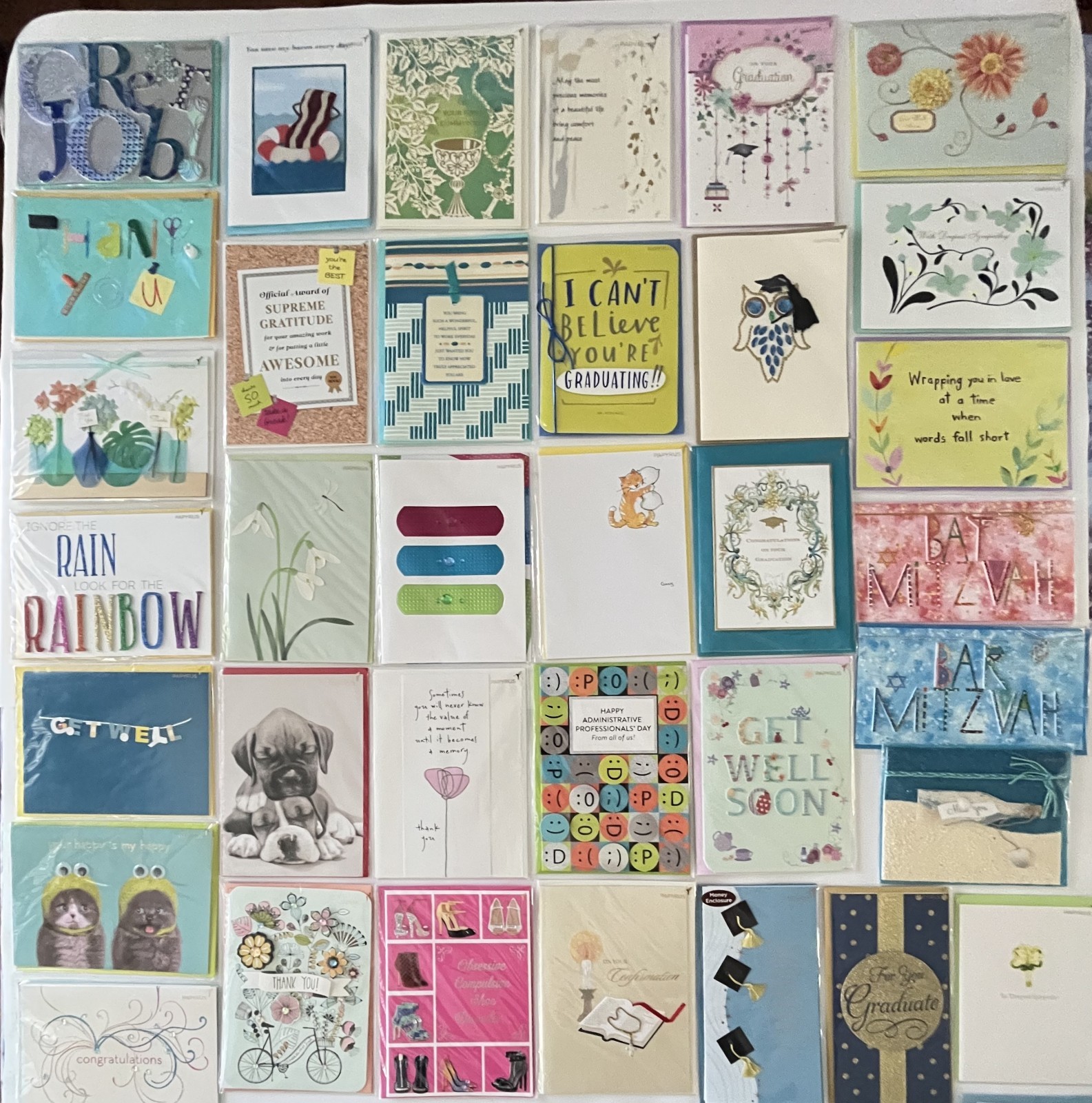 PAPYRUS GRADUATION THANKS SYMPATHY COMMUNION BAR/BAT MITZVAH CARDS YOU CHOOSE gallery
