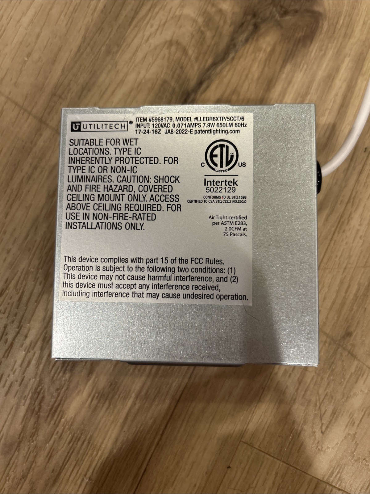 Utilitech 6in Recessed Lights 6 Pack LLEDR6XTP (R) gallery