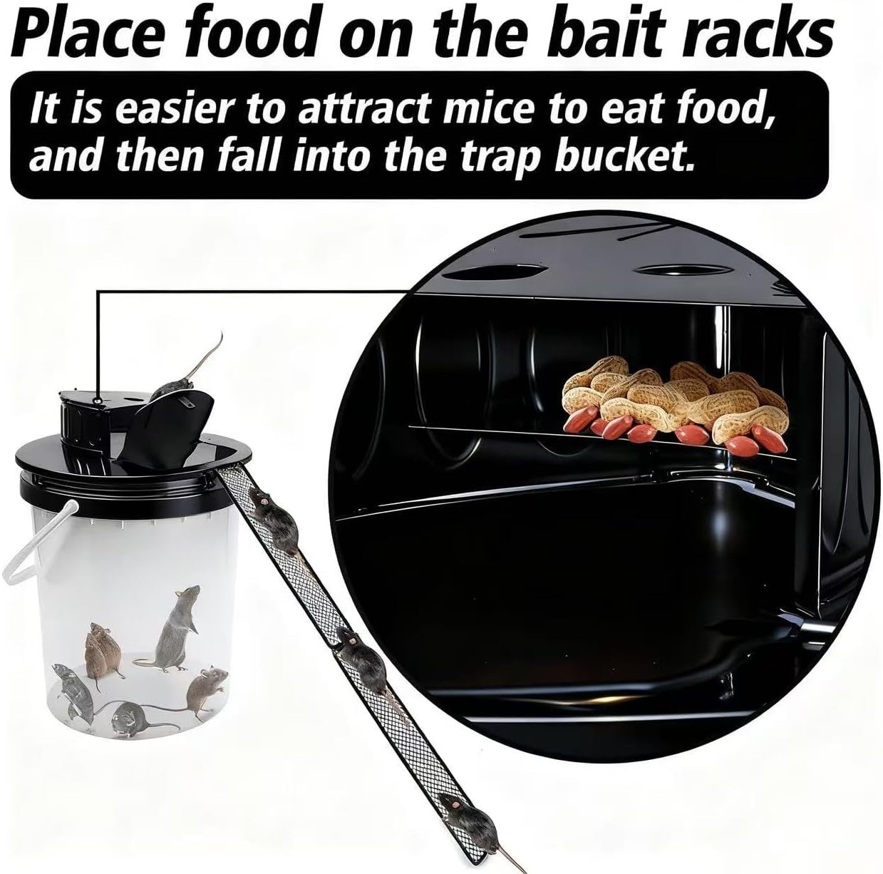 Bucket Lid Mouse Trap Metal 5 Gallon Bucket Lid, Strong Material That Will Not D gallery