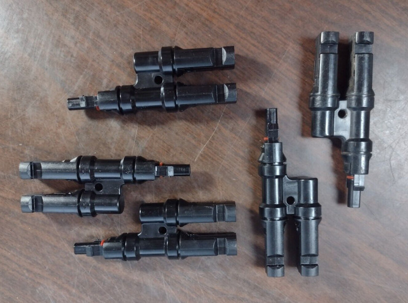 MC4 SOLAR CONNECTOR MIXED BUNDLE MALE/FEMALE STANDARD & Y-CONNECTORS WRENCH TOOL gallery