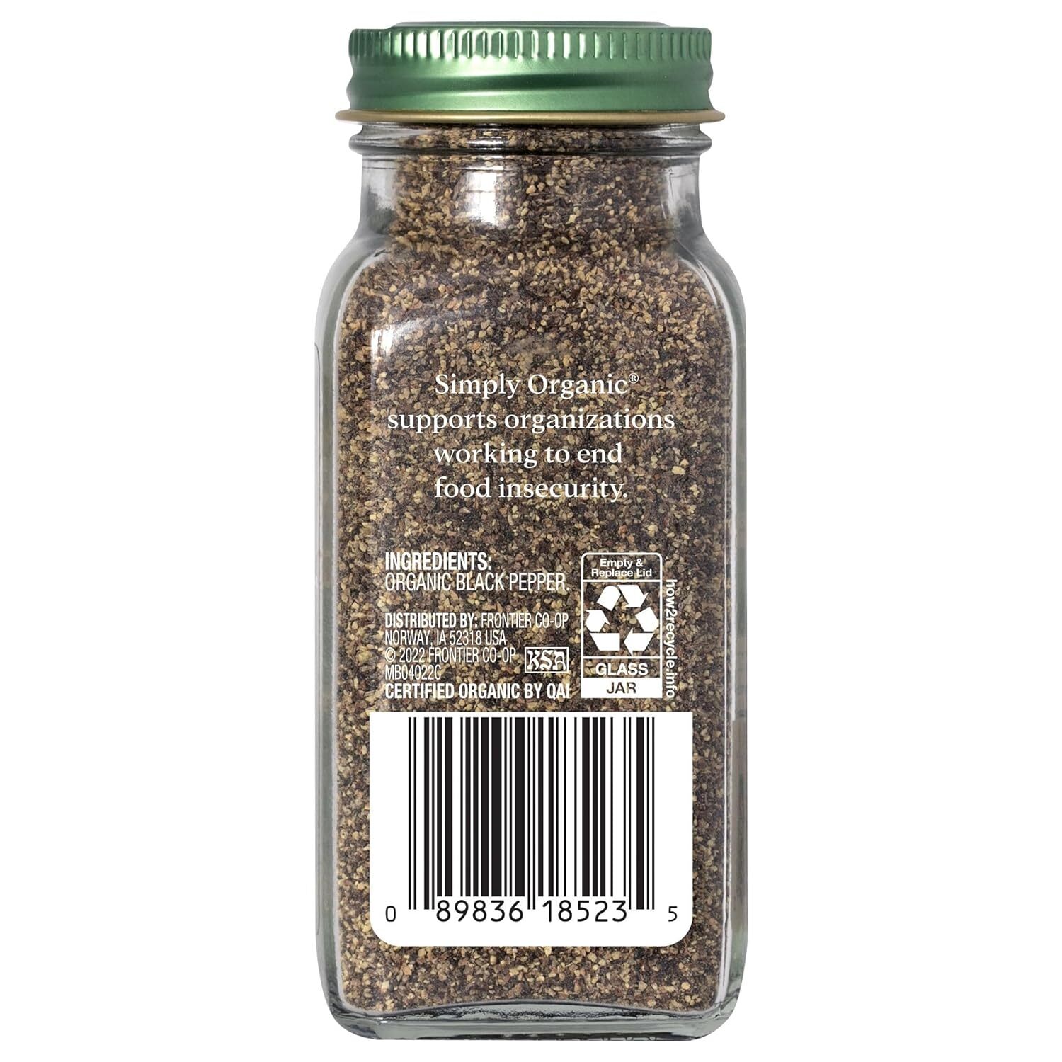 Simply Organic Black Pepper Medium Grind 2.31 Oz gallery