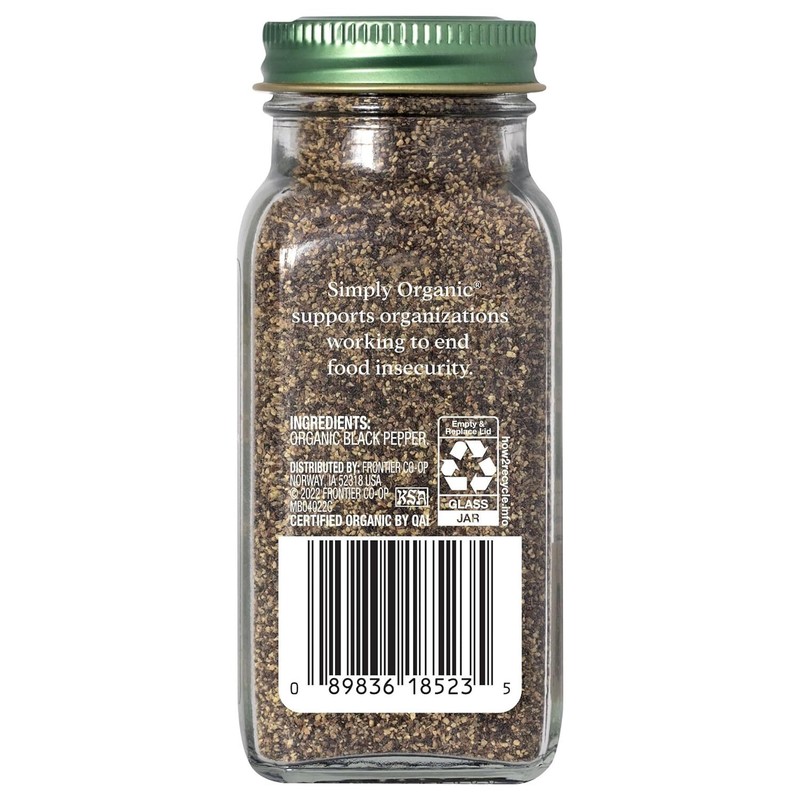Simply Organic Black Pepper Medium Grind 2.31 Oz gallery
