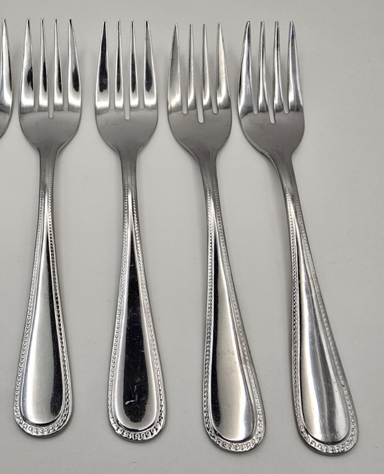 Oneida ROYAL PEARL Stainless Salad Forks Set of 4 gallery