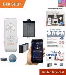 Universal Smart WiFi Ceiling Fan Remote Control Kit, Compatible with Alexa, G…